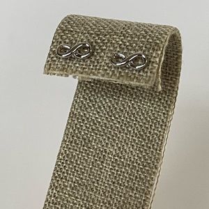New Silver Infinity Studs